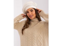 Dámský baret 231605.24P ecru - Wool Fashion Italia