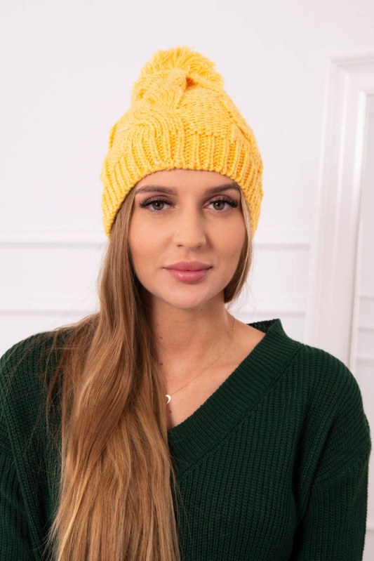 Stefania fleecová čepice K278 žlutá - Dámské oblečení doplňky čepice, rukavice a šály