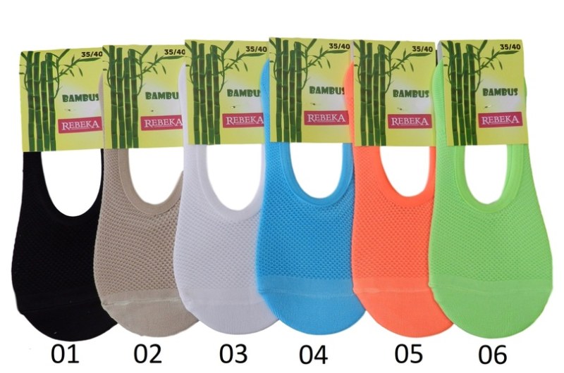 Bambusové ponožky "mokasíny" 1079 - doplňky
