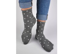 Dámské netlačící ponožky Noviti SB015 Puntíky, Lurex 35-40