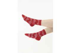 2 pack kvalitních ponožek 162 šedé a červené