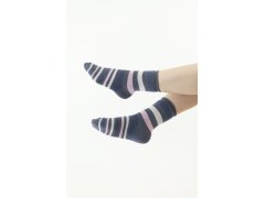 Thermo ponožky Stripe šedé s pruhy