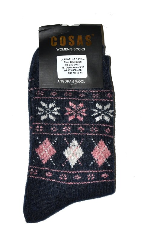 Dámské ponožky Cosas BDP-016 Angora fialové - Ulpio - Dámské oblečení doplňky ponožky