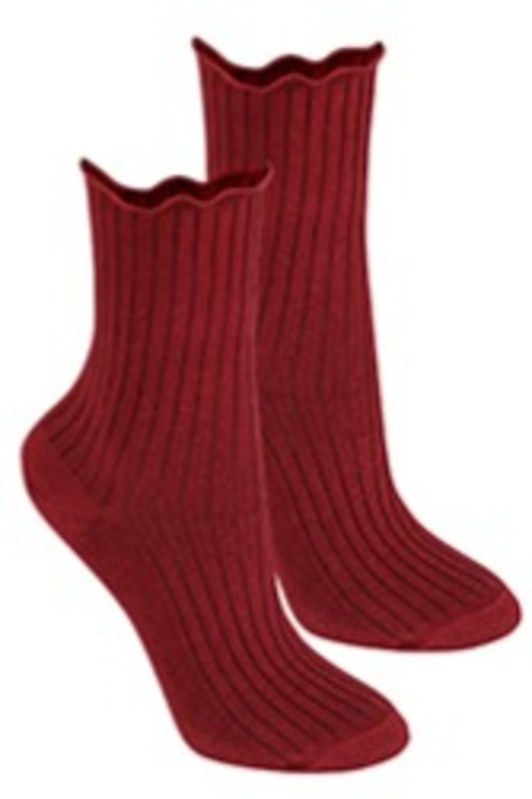 Netlačící dámské žebrované ponožky W.996 - Dámské oblečení doplňky ponožky
