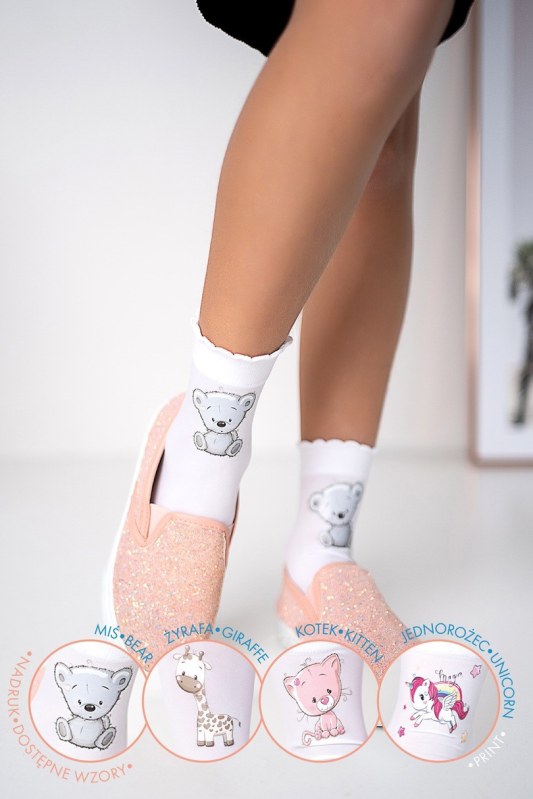 Dívčí ponožky s potiskem HANNAH DR2309 - Dámské oblečení doplňky ponožky
