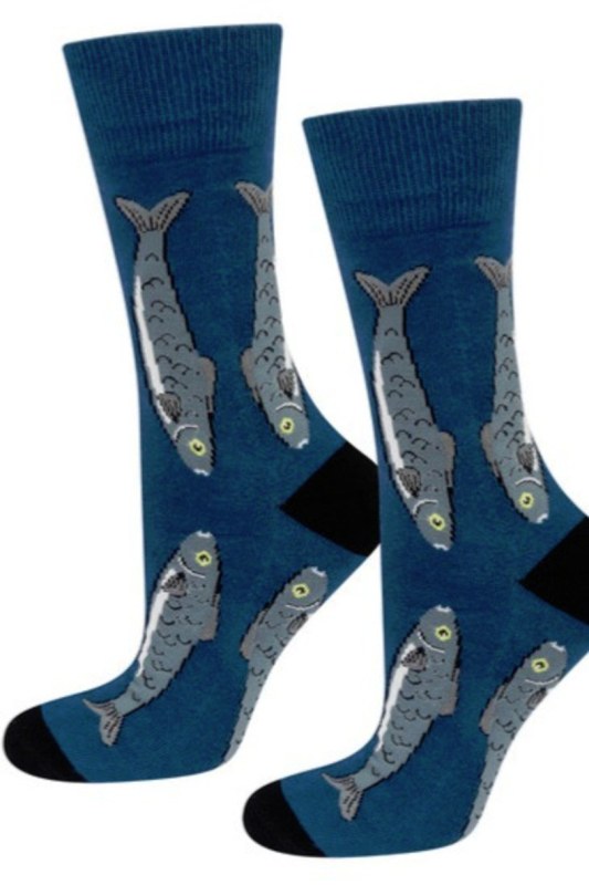 Ponožky SOXO Sardinky – v krabičce - Dámské oblečení doplňky ponožky