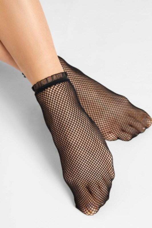 Dámské síťované ponožky ALPHA - KABARETKY - Dámské oblečení doplňky ponožky
