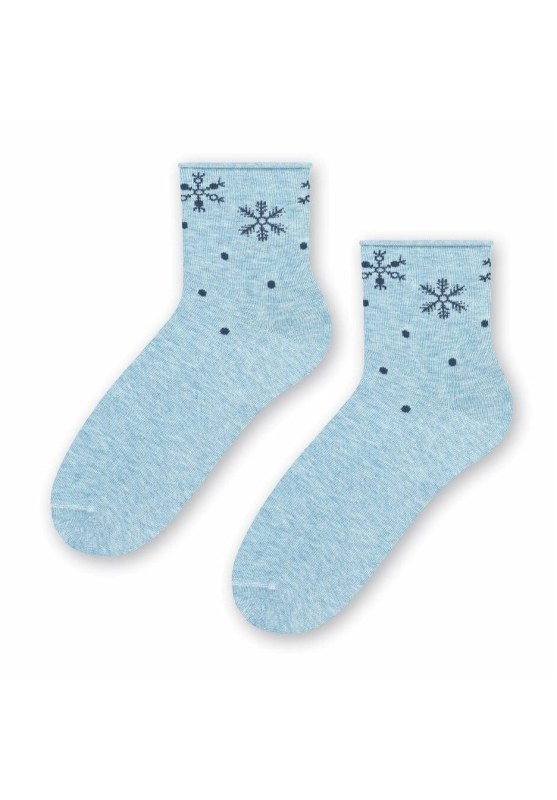 Dámské zimní netlačící ponožky Steven art.099 Vzor 35-40 - ponožky