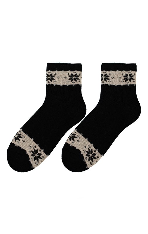 Dámské zimní vzorované ponožky Bratex D-060, 36-41 - Dámské oblečení doplňky ponožky