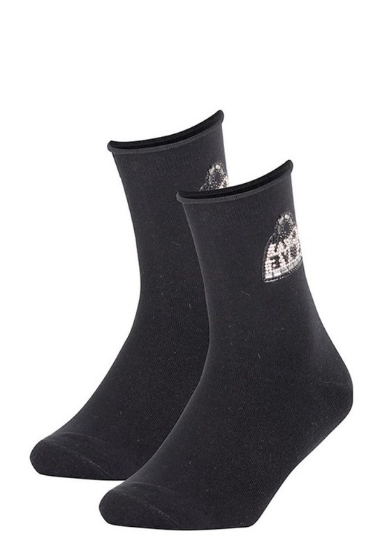 Dámské ponožky s aplikací Wola W84.01C wz.006 - Dámské oblečení doplňky ponožky