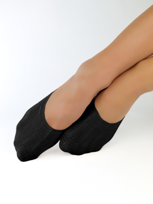 Dámské ponožky - baleríny Noviti SN027 Laserové, Silikon - Dámské oblečení doplňky ponožky