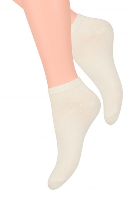 Dámské ponožky 052 white - Steven - Dámské oblečení doplňky ponožky