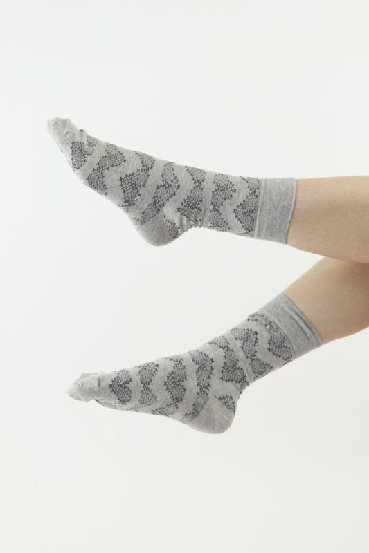2 pack kvalitních ponožek 182 šedé a černé - Dámské oblečení doplňky ponožky