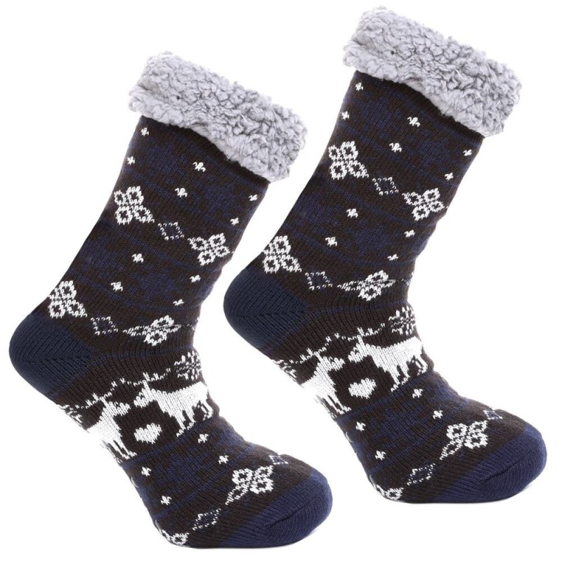 Protiskluzové ponožky Nordic winter černé - Dámské oblečení doplňky ponožky