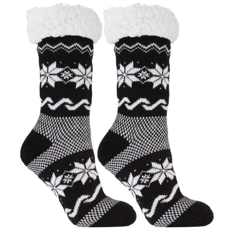 Hřejivé ponožky Nordic winter II černé - Dámské oblečení doplňky ponožky