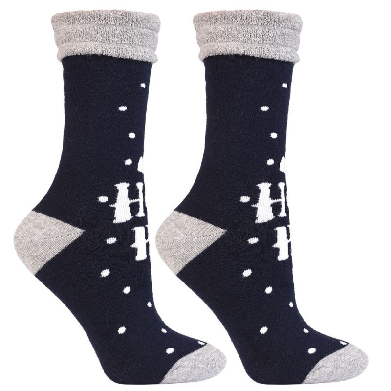 Ponožky Gift 2 modré s čepicí - Dámské oblečení doplňky ponožky
