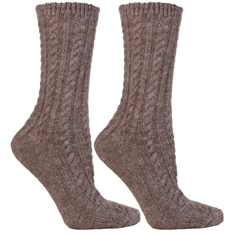 Ponožky s vlnou Wool béžové - Dámské oblečení doplňky ponožky