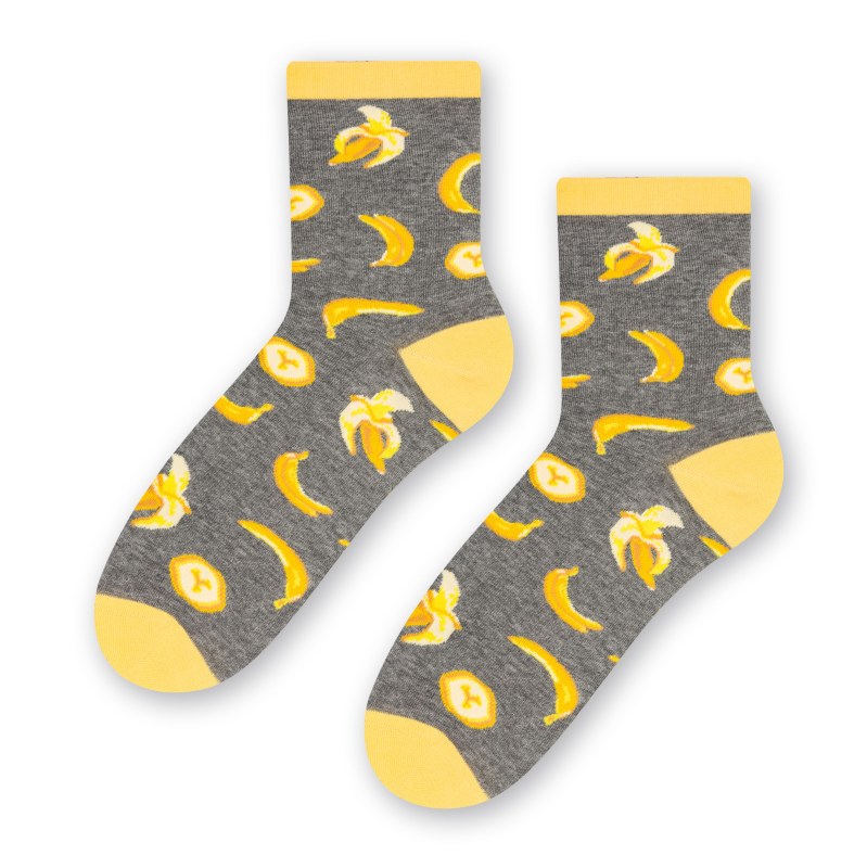 Ponožky 159-096 Melange Grey - Steven - Dámské oblečení doplňky ponožky