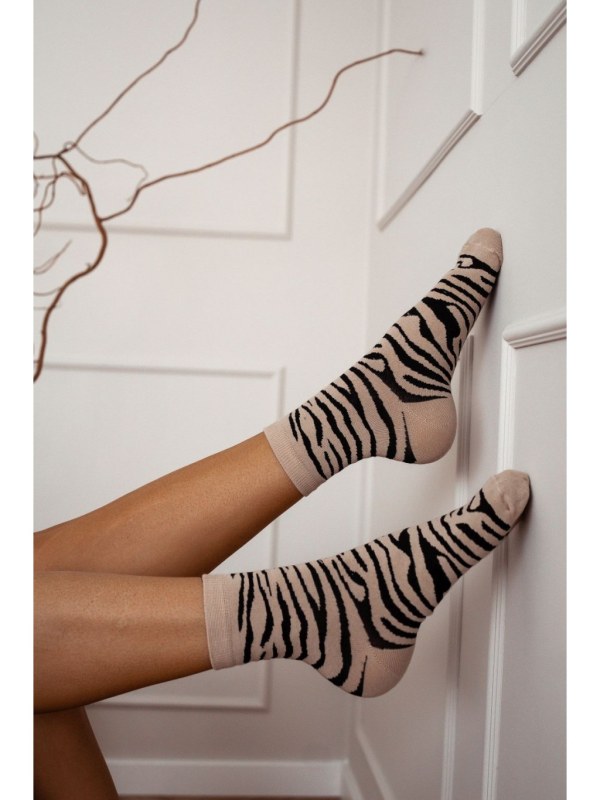 Ponožky Zebra - Milena - Dámské oblečení doplňky ponožky