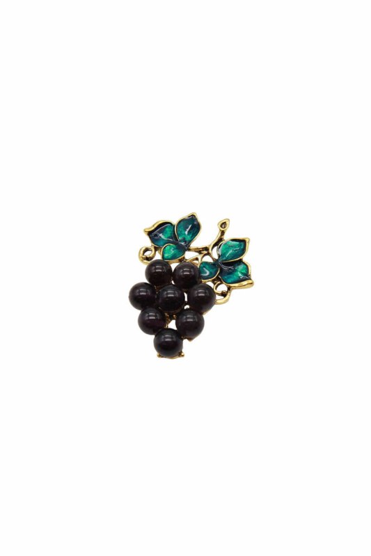 Brož Grape BZ-3 černá - Dámské oblečení doplňky šperky