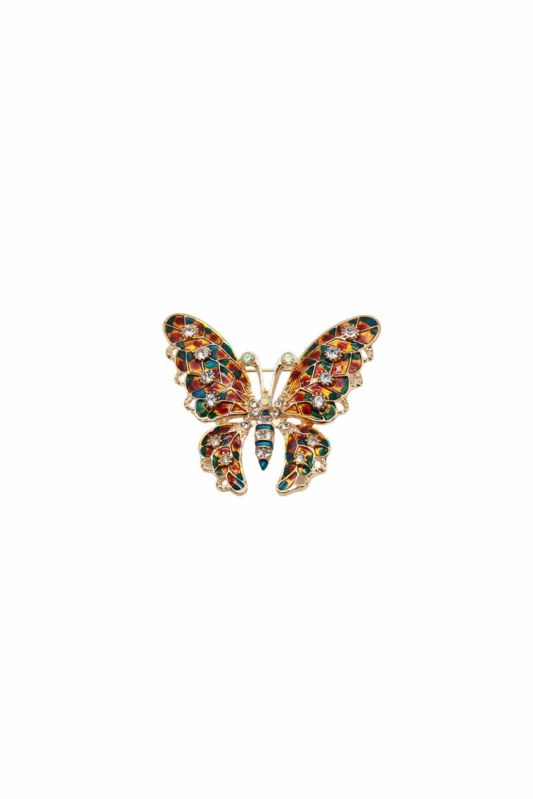 Brož Motýl BZ-6 barevné - Dámské oblečení doplňky šperky