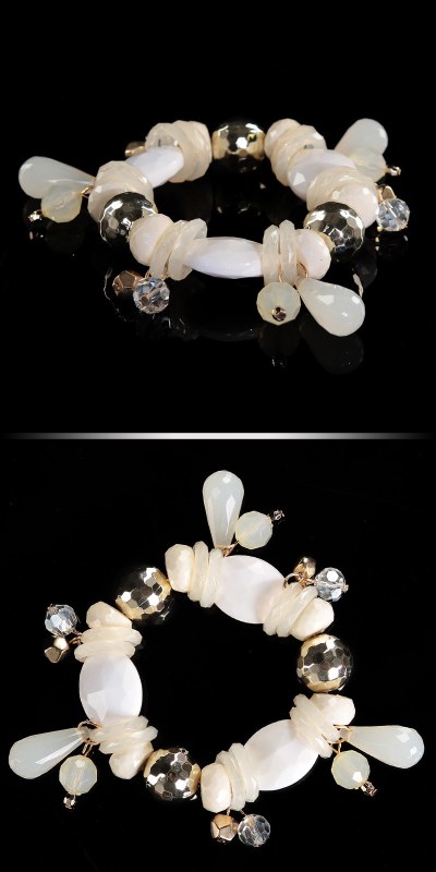 Módní perlový náramek - Dámské oblečení doplňky šperky