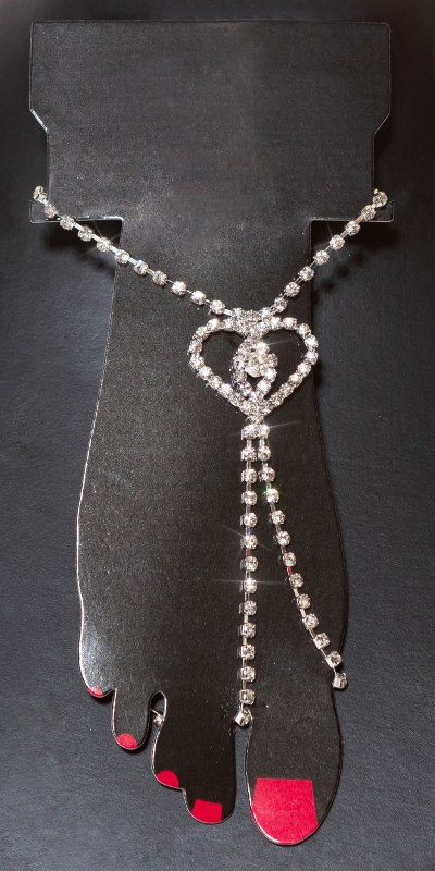 Trendy náhrdelník na prsty s kamínkovým srdcem - Dámské oblečení doplňky šperky