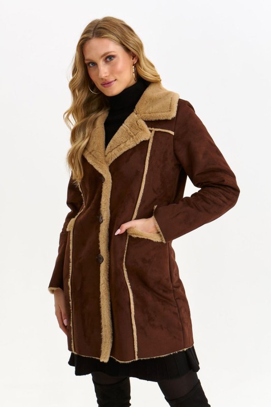 Plášť model 187667 Top Secret - Dámské oblečení kabáty