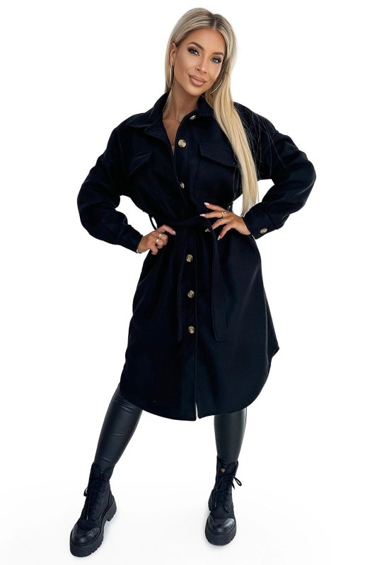 Dámský kabát 493-2 - Numoco basic - Dámské oblečení kabáty
