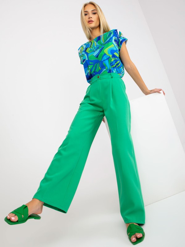 Dámské kalhoty SP 15679.01X zelené - FPrice - kalhoty