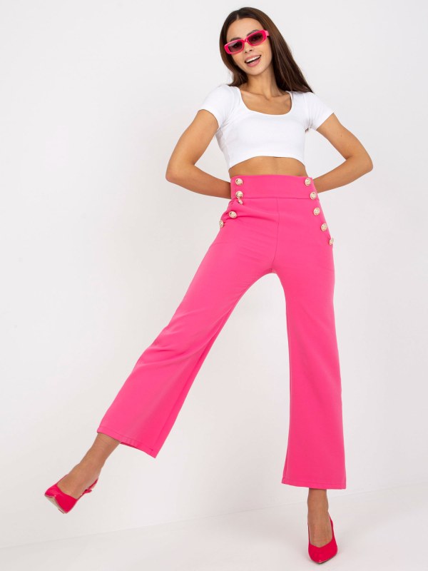 Dámské kalhoty 16008.01X tmavě růžová - FPrice - kalhoty