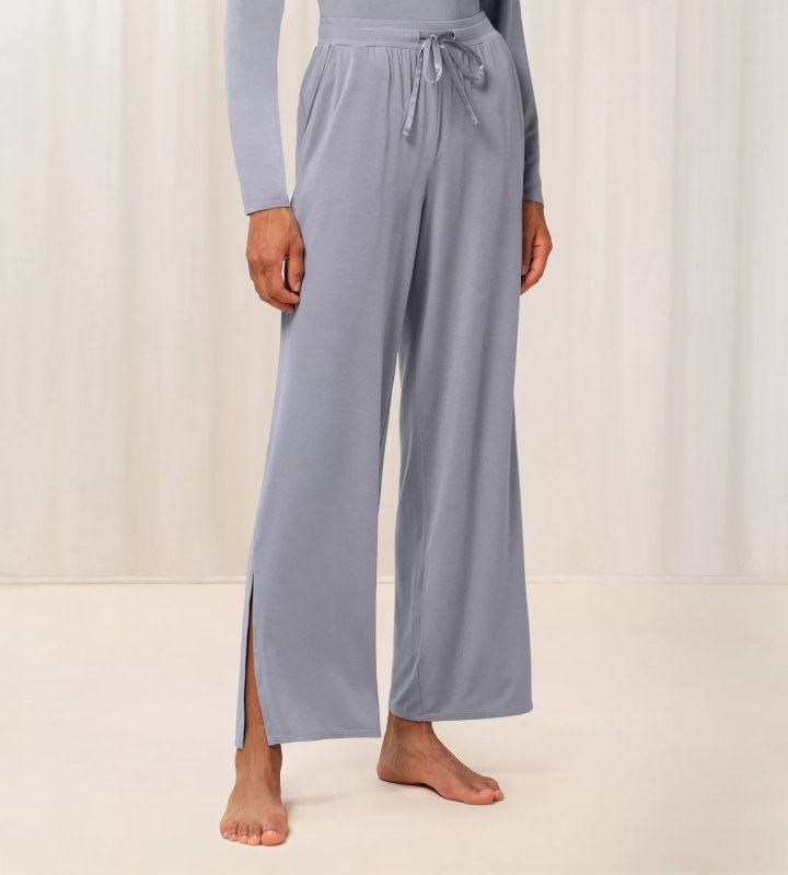 Dámské kalhoty Thermal WIDE TROUSER HIGH WAIST - Dámské oblečení kalhoty