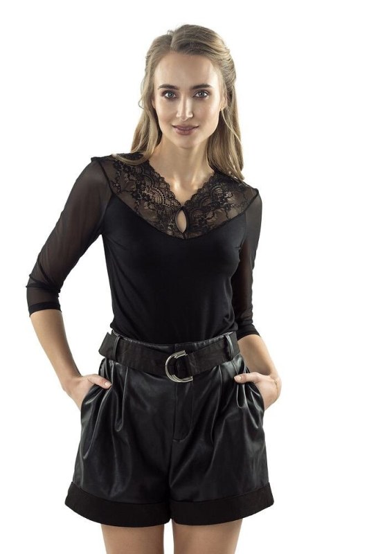 Elegantní halenka Danita černá - Dámské oblečení košile a halenky