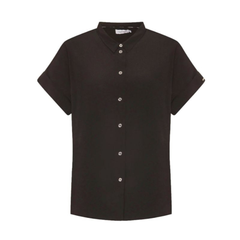 Calvin Klein Ss Turn Up Shirt W K20K201950 - Dámské oblečení košile a halenky