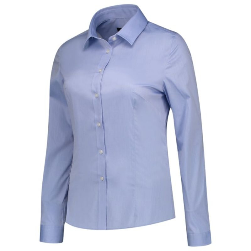 Vypasovaná elastická halenka Malfini W MLI-T24TC modrá - Dámské oblečení košile a halenky