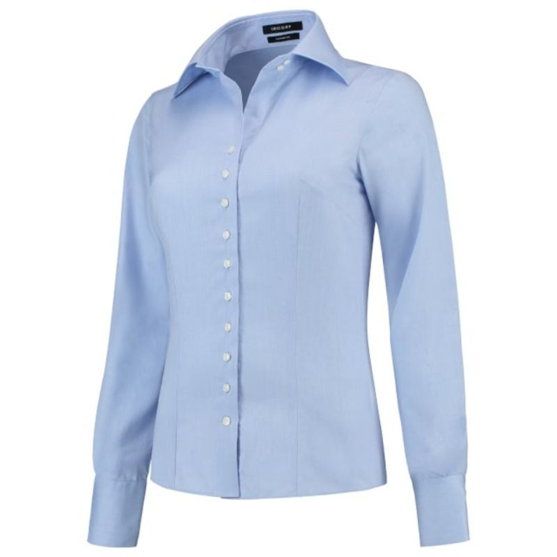 Vypasovaná halenka Malfini W MLI-T22TC modrá - Dámské oblečení košile a halenky