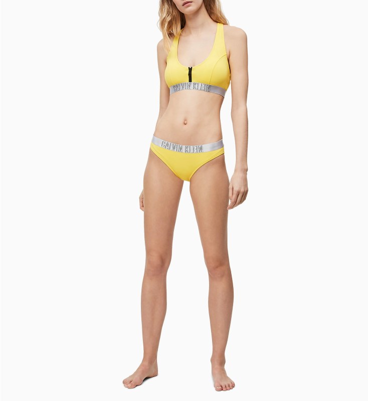 Vrchní díl plavek KW0KW00814-ZP0 žlutá - Calvin Klein - Dámské oblečení plavky