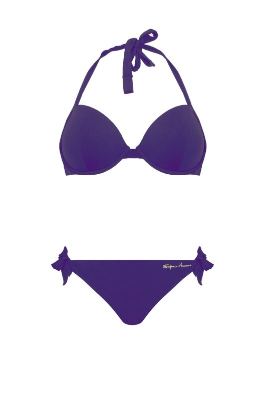 Dámské dvoudílné plavky 262660 0P300 00092 fialová - Emporio Armani - Dámské oblečení plavky