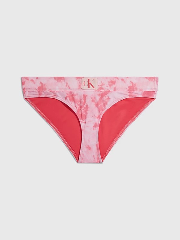 Dámské plavkové kalhotky KW0KW02124 0JV růžová - Calvin Klein - Dámské oblečení plavky
