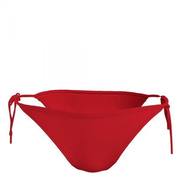 Dámské plavkové kalhotky KW0KW02431 XNE červené - Calvin Klein - Dámské oblečení plavky