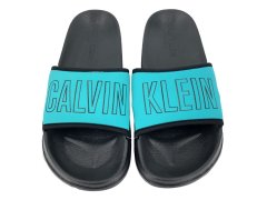 Plážové pantofle KW0KW00728 tyrkysová - Calvin Klein 6585332