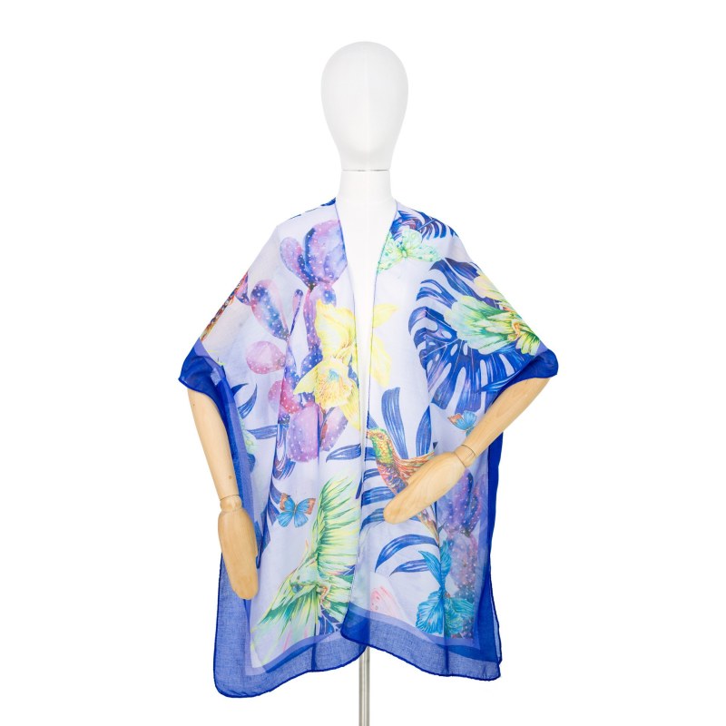 Pareo Wild tropics Blue - Umění póla - plážové oblečení a doplňky