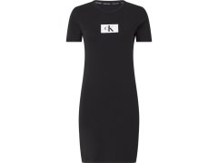 Dámská noční košile Night Dress CK96 S/S 000QS6944EUB1 černá - Calvin Klein 6389096