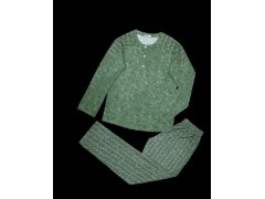 Dámské pyžamo 104/085 zelené se vzorem - Karol 6224699