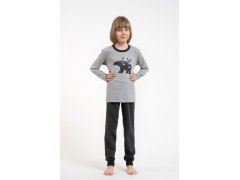 Chlapecké pyžamo Moret šedé s medvědem