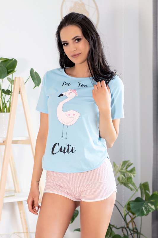 Dámské pyžamo Cute Flamant - LivCo Corsetti - Dámské oblečení pyžama