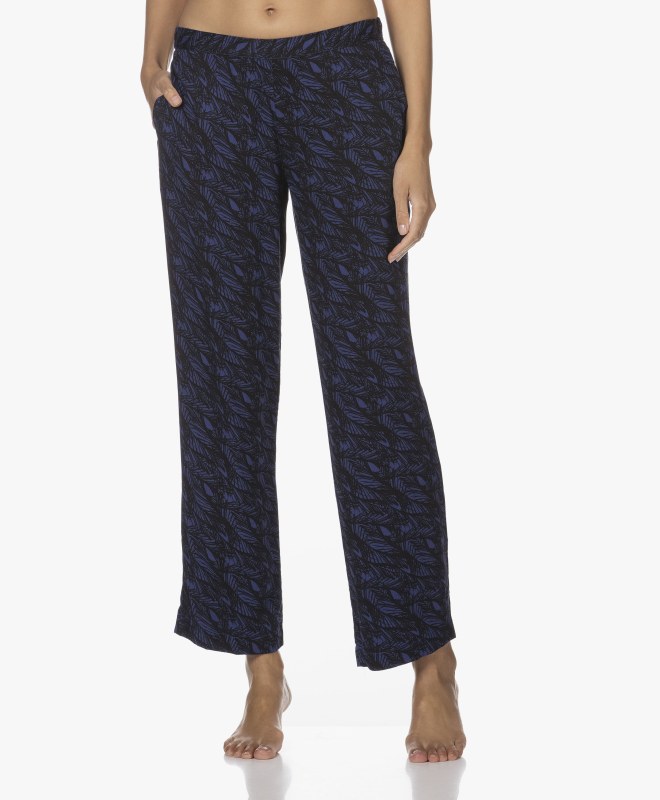 Dámské pyžamové kalhoty QS6028E VFR - modročerná - Calvin Klein - Dámské oblečení pyžama