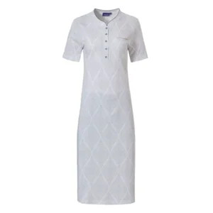 Dámská noční košile 10231-116- 4 bílá-šedý vzor - Pastunette - pyžama
