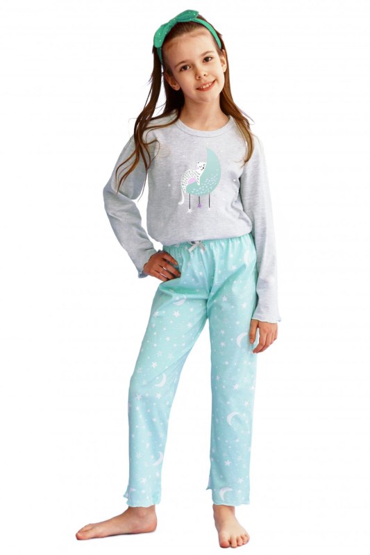 Dívčí pyžamo 2589 grey - TARO - pyžama