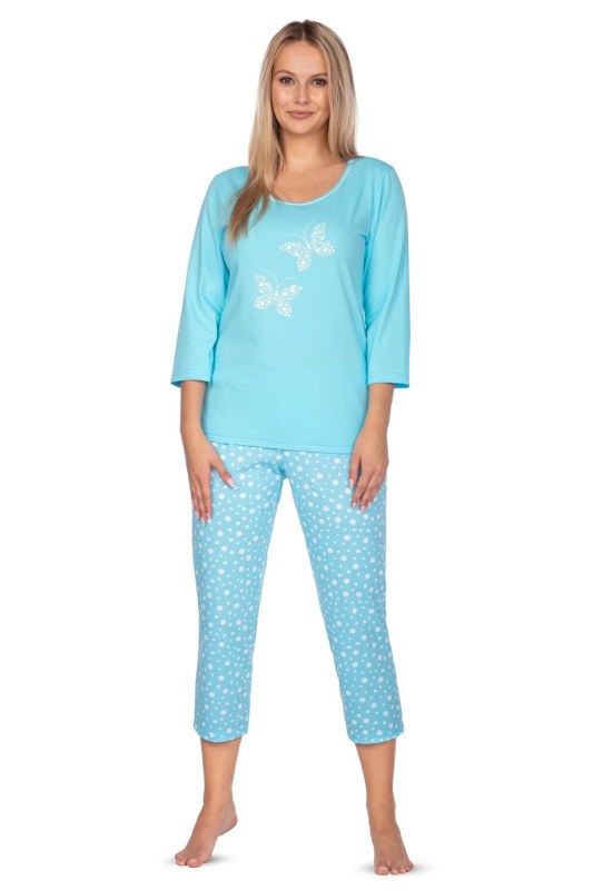 Dámské pyžamo 642 blue plus - REGINA - Dámské oblečení pyžama